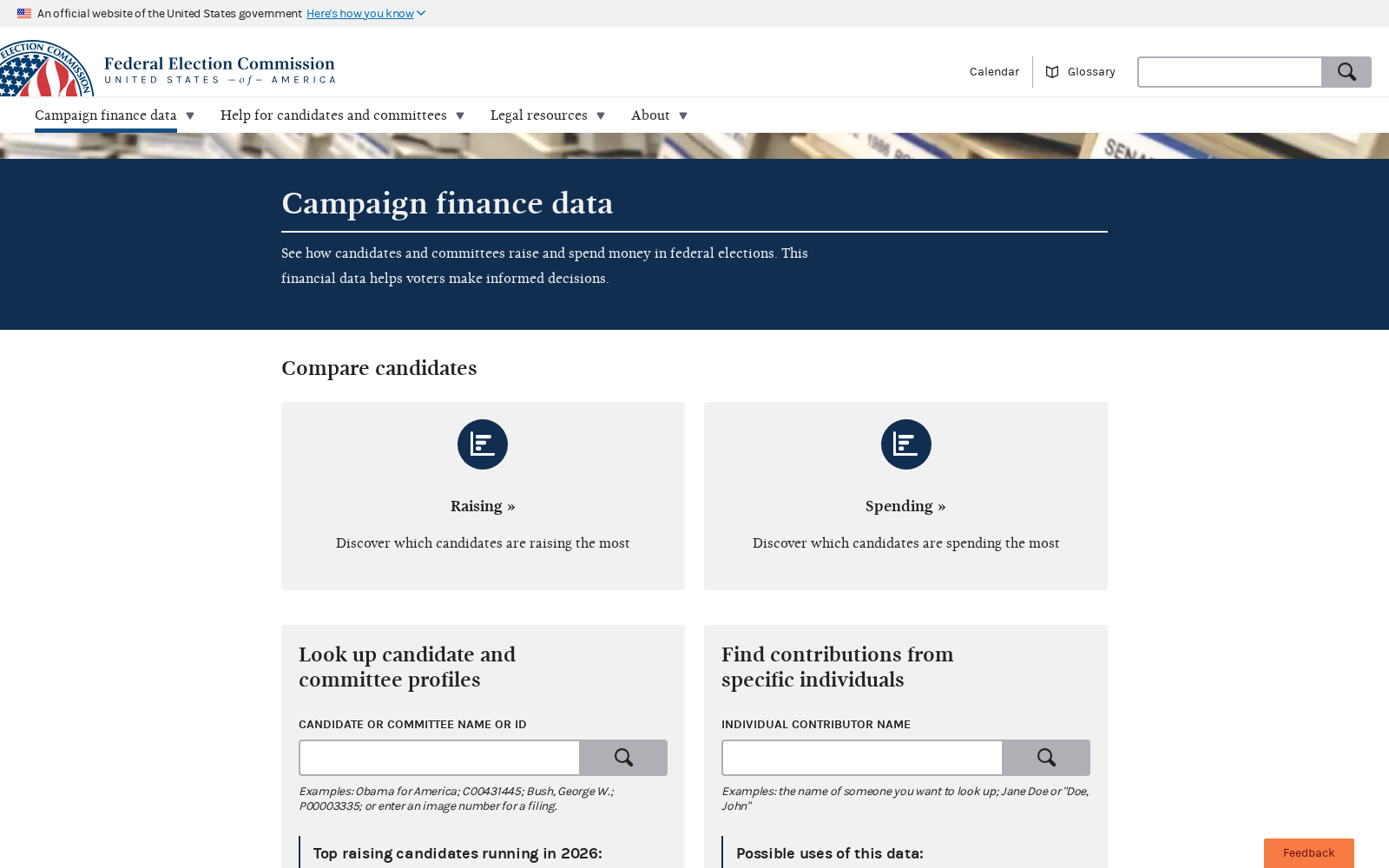 Federal Election Commission 数据集图片