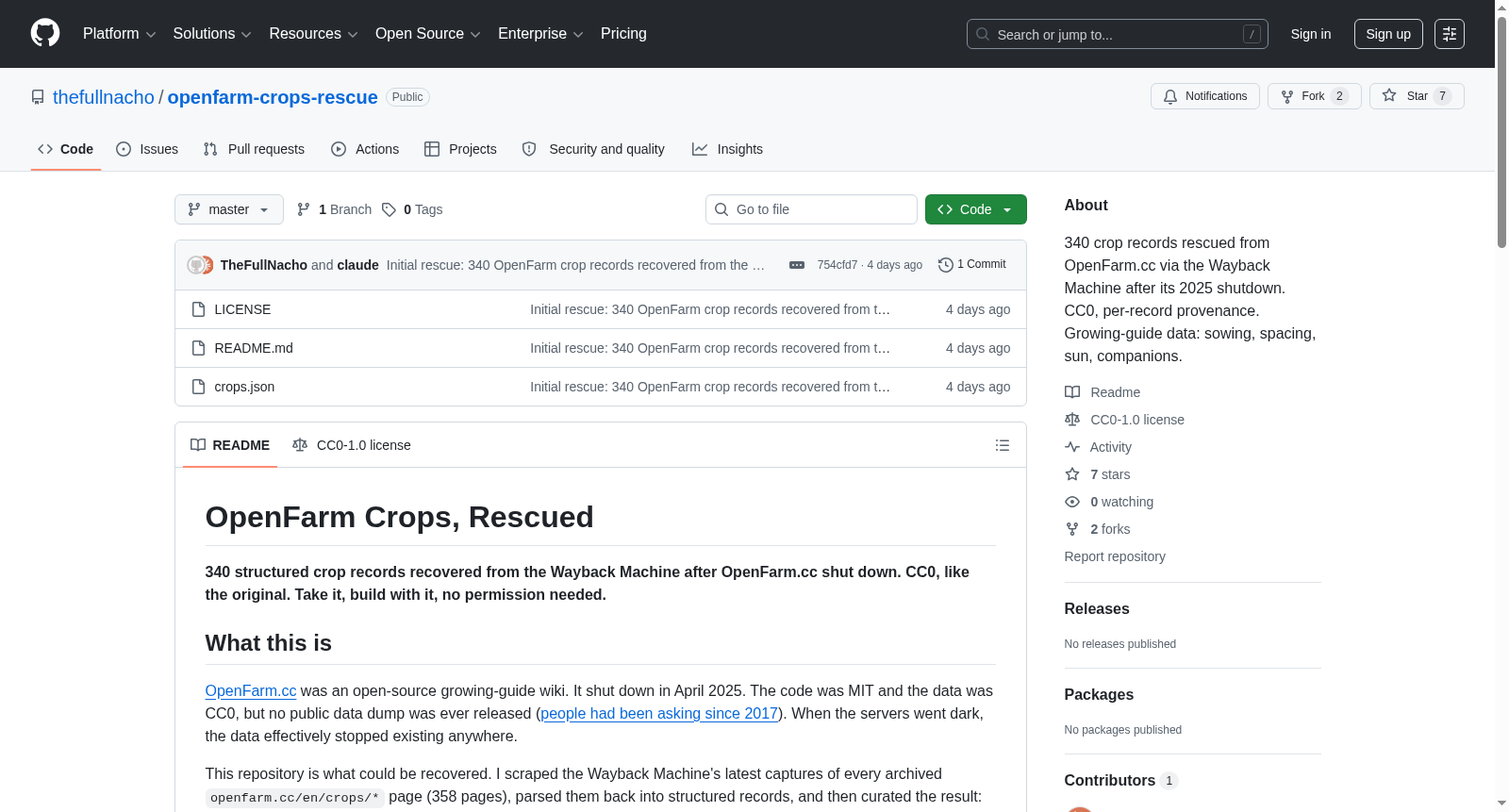 OpenFarm Crops Rescued Dataset 数据集图片