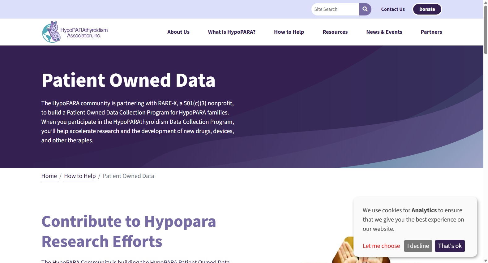 HypoPARA Patient Owned Data Collection Program