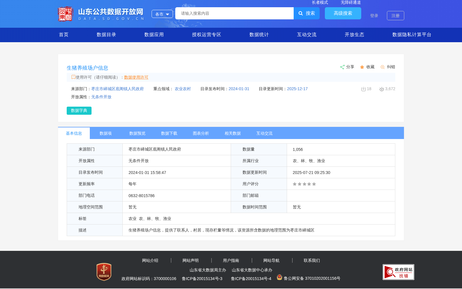 生猪养殖场户信息 数据集图片