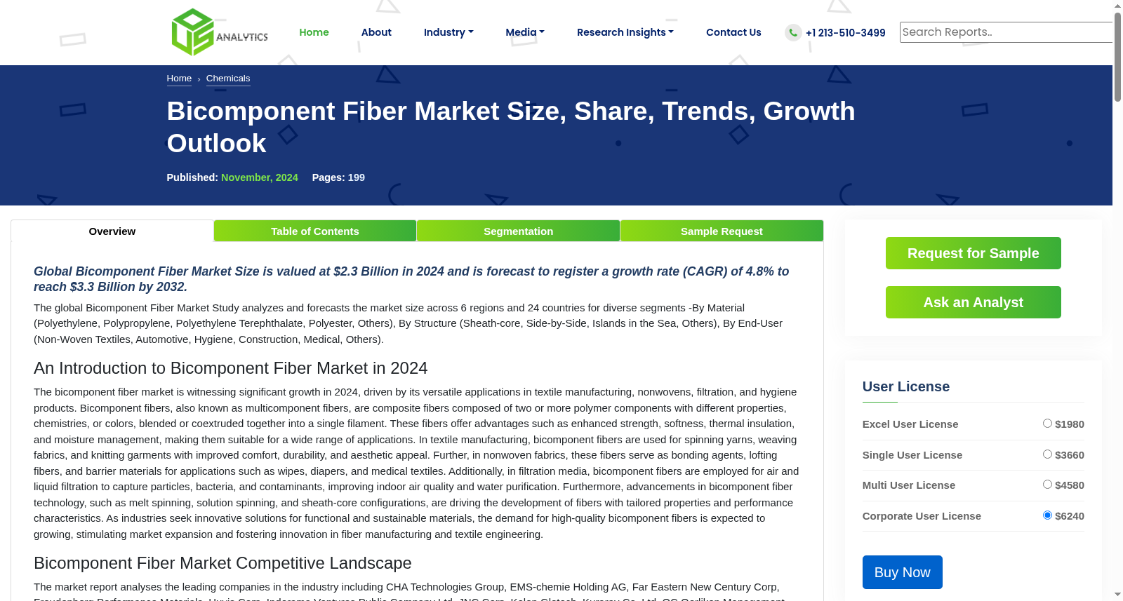 Bicomponent Fiber Market 数据集图片