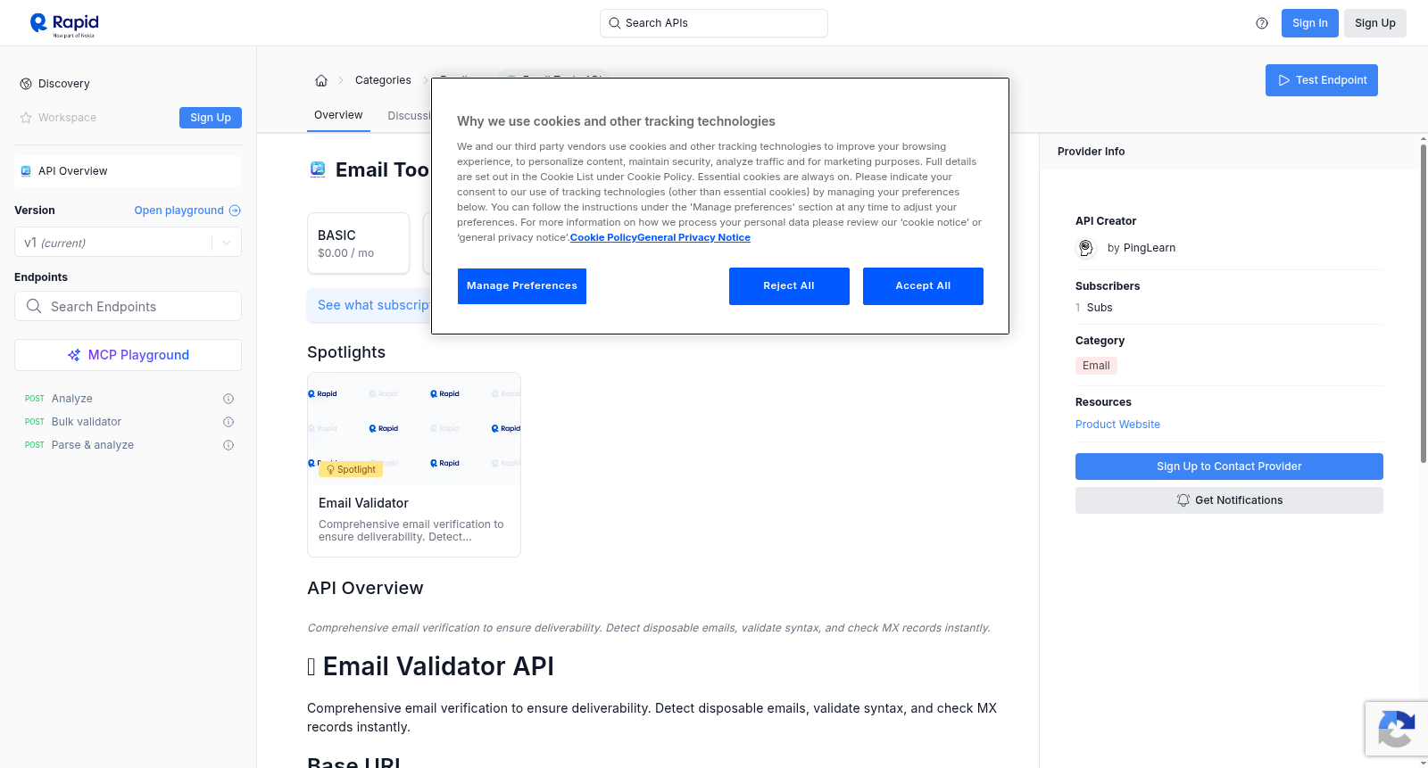 Email Tools API 数据集图片
