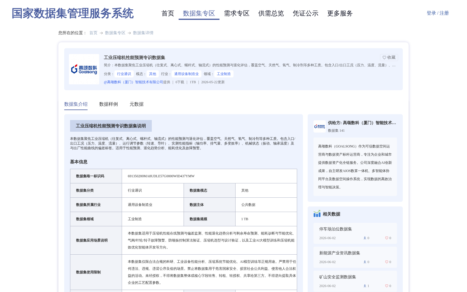 工业压缩机性能预测专识数据集 数据集图片