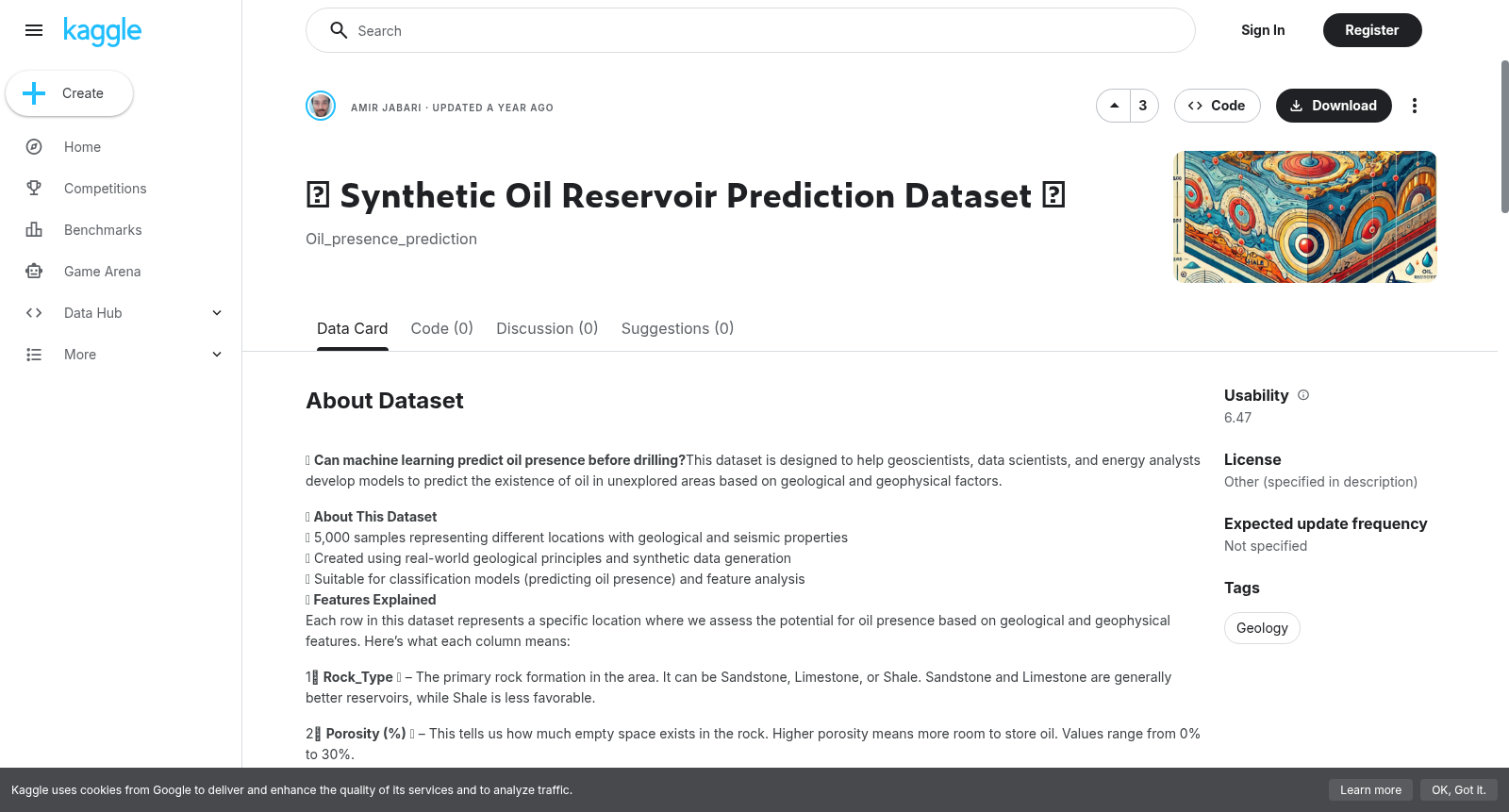 🌍 Synthetic Oil Reservoir Prediction Dataset 🛢️ 数据集图片