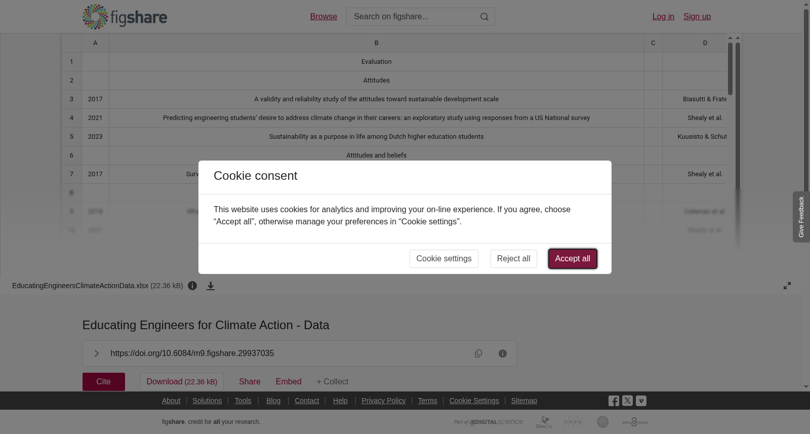 Educating Engineers for Climate Action - Data 数据集图片