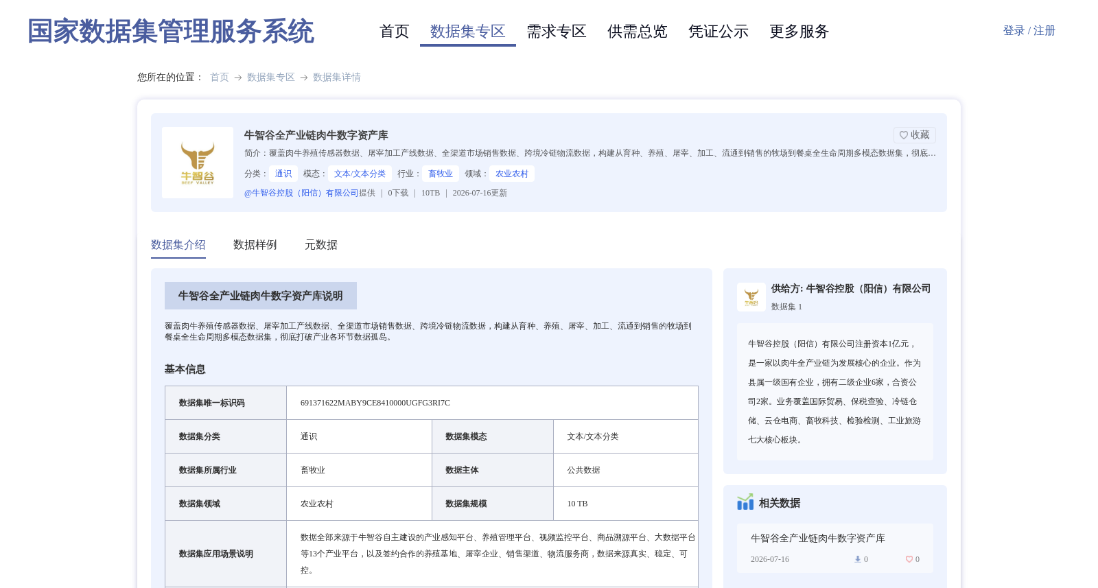牛智谷全产业链肉牛数字资产库 数据集图片