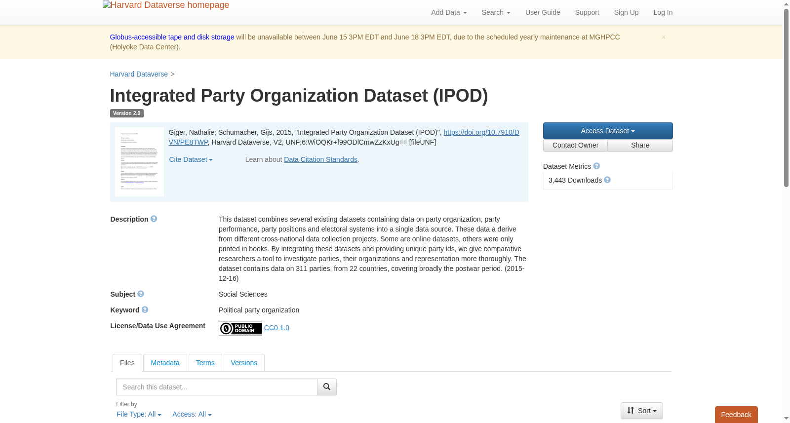 Integrated Party Organization Dataset (IPOD) 数据集图片