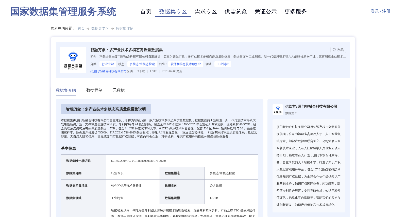 智融万象:多产业技术多模态高质量数据集 数据集图片