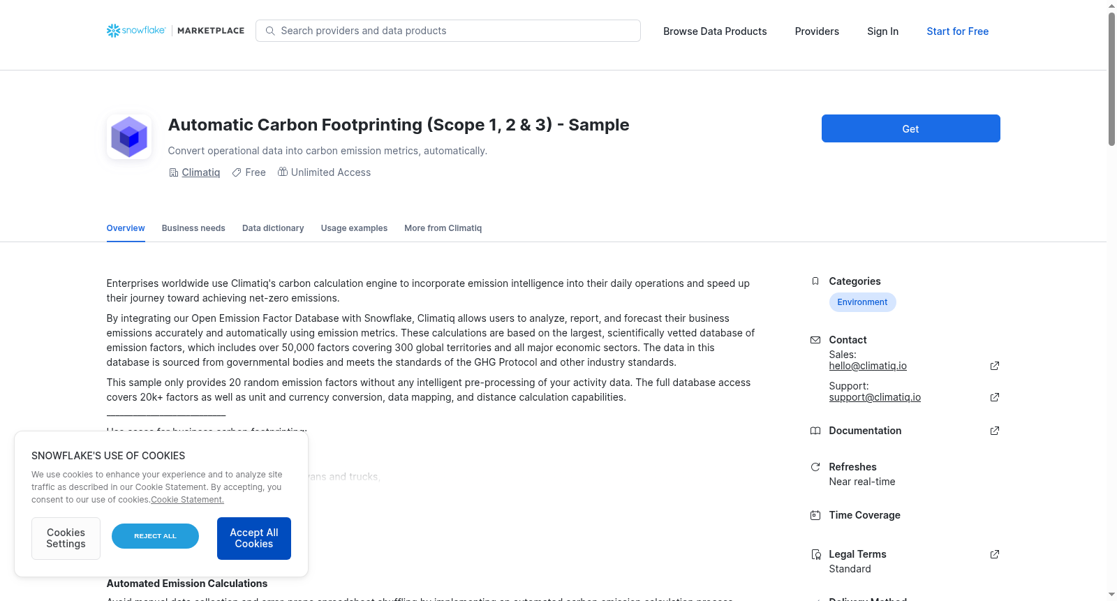 Automatic Carbon Footprinting (Scope 1, 2 & 3) - Sample 数据集图片