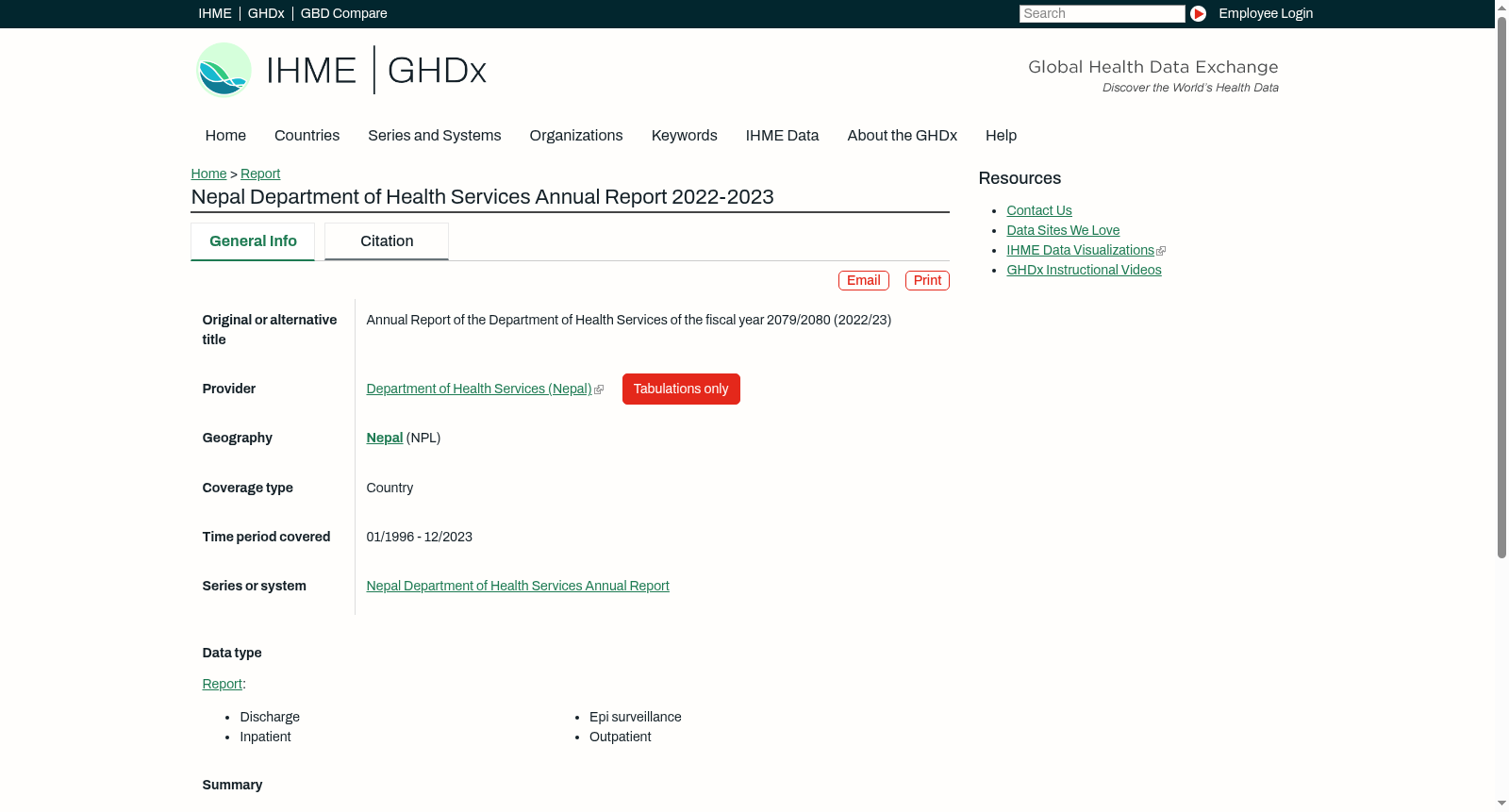 Nepal Department of Health Services Annual Report 2022-2023 数据集图片