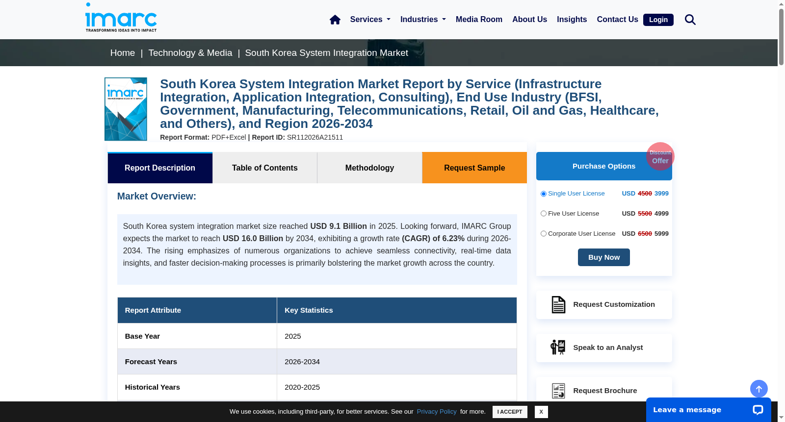 South Korea System Integration Market Size, Share, Growth and Industry Report 数据集图片