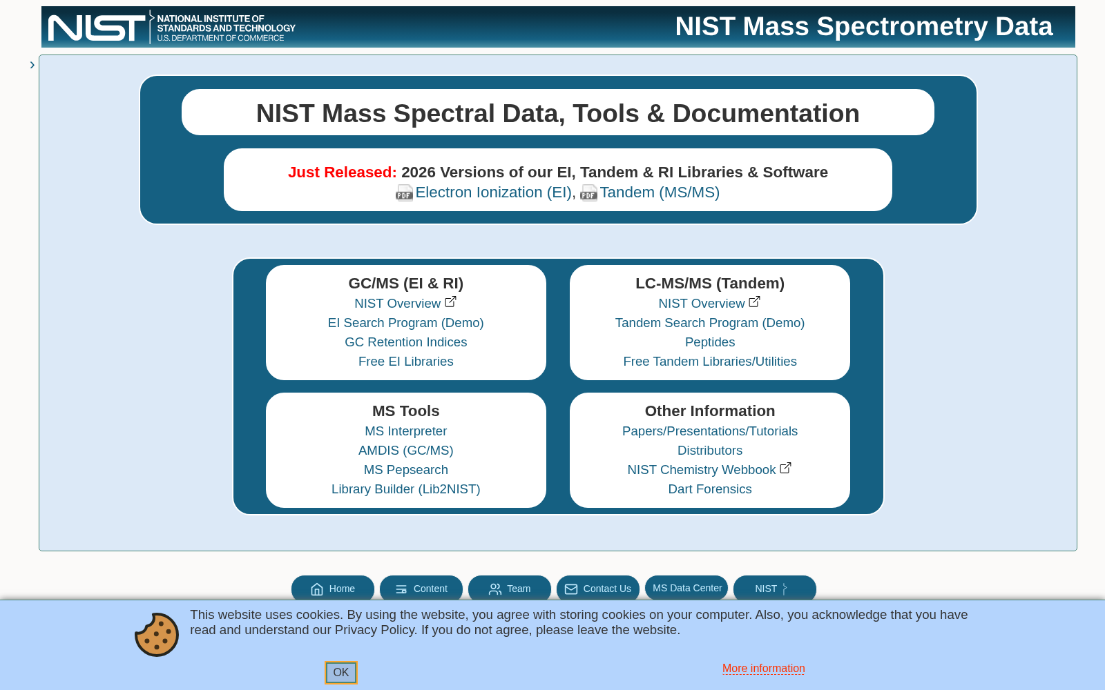 NIST Mass Spectrometry Data Center 数据集图片