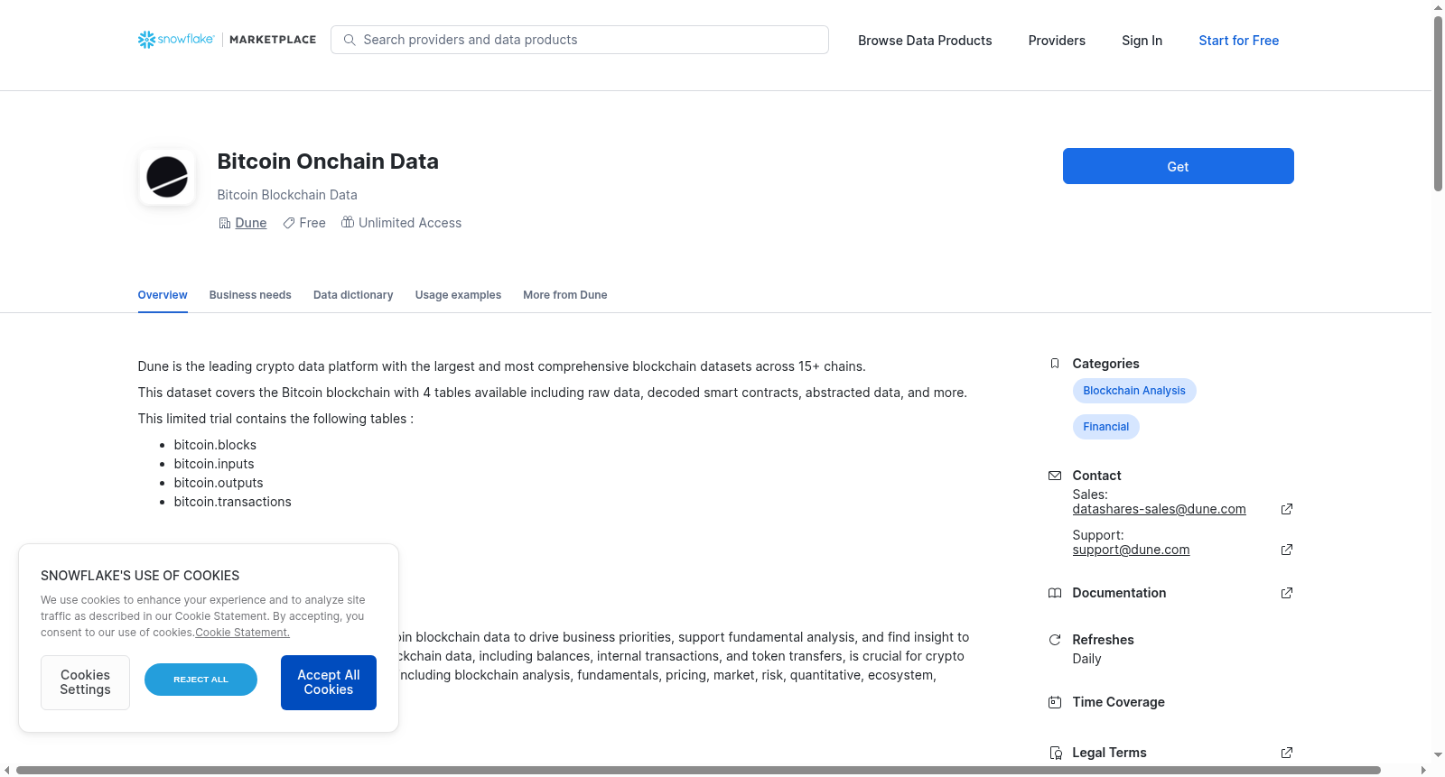 Bitcoin Onchain Data 数据集图片