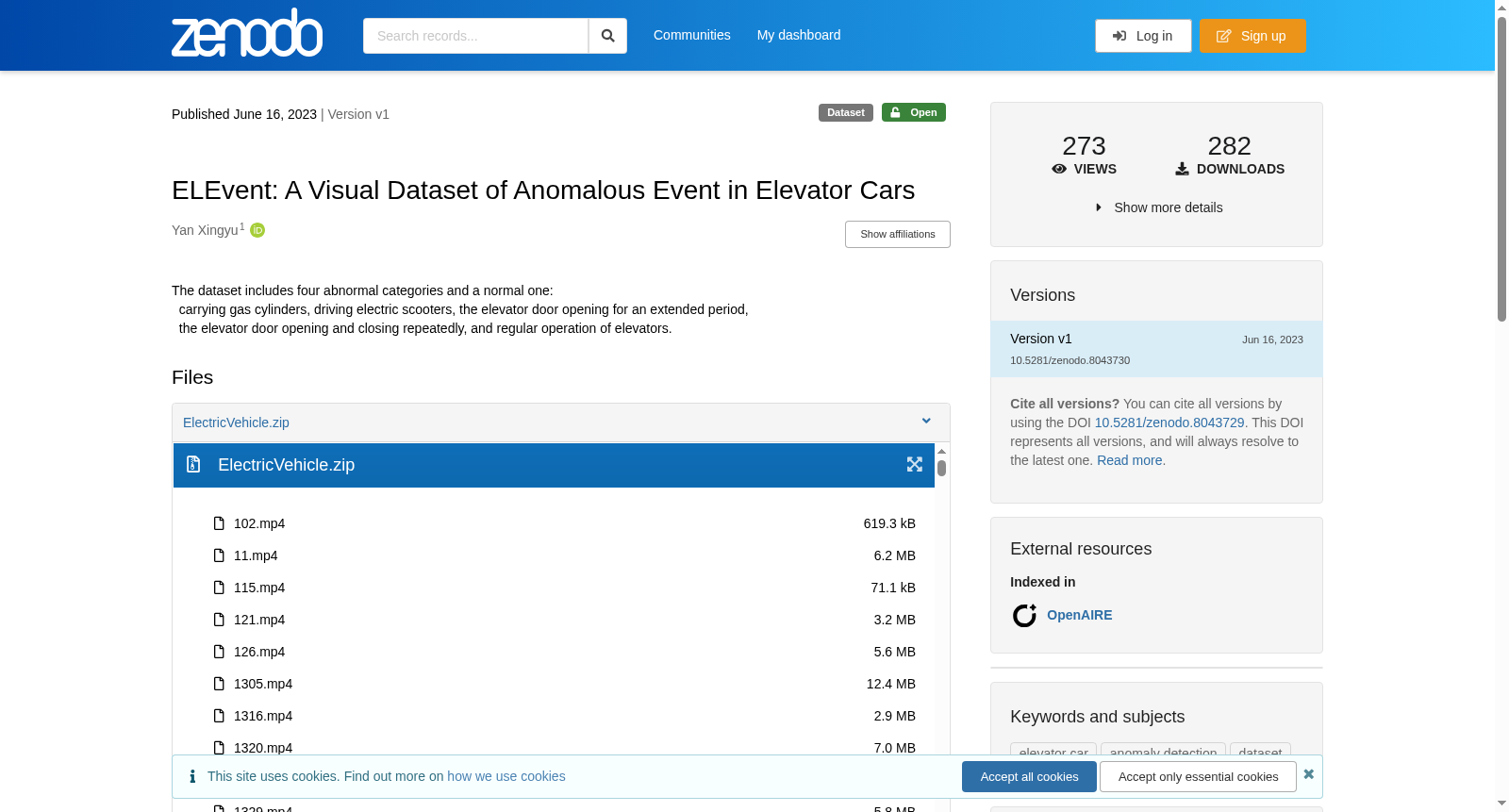 ELEvent: A Visual Dataset of Anomalous Event in Elevator Cars 数据集图片