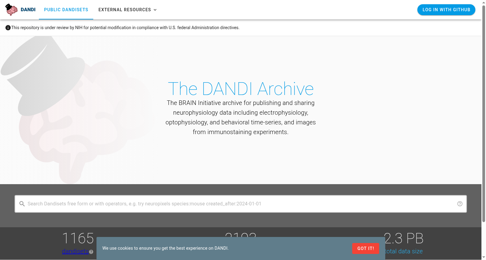 DANDI Archive 数据集图片