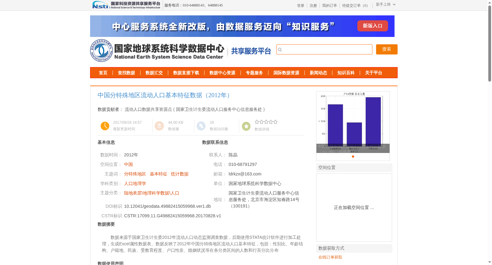 中国分特殊地区流动人口基本特征数据(2012年) 数据集图片