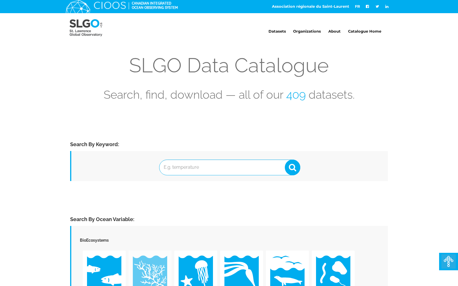St. Lawrence Global Observatory Data Catalogue 数据集图片