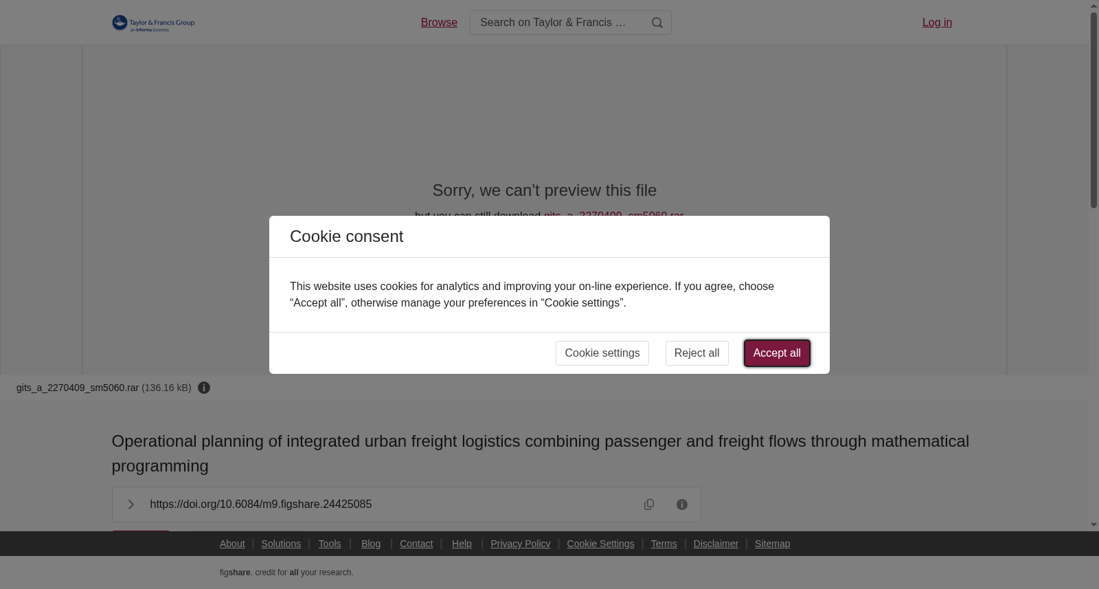 Operational planning of integrated urban freight logistics combining passenger and freight flows through mathematical programming 数据集图片