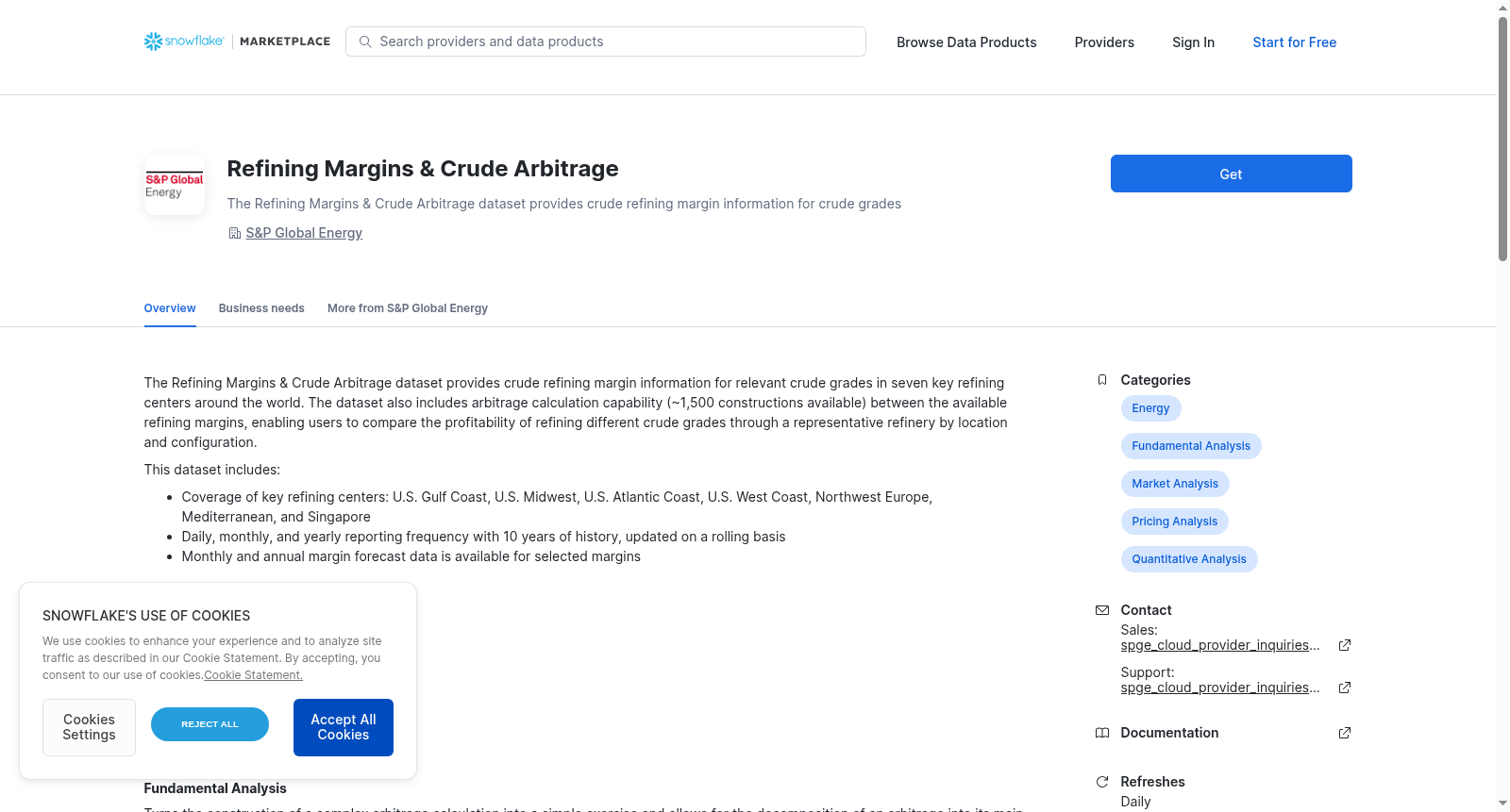 Refining Margins & Crude Arbitrage 数据集图片