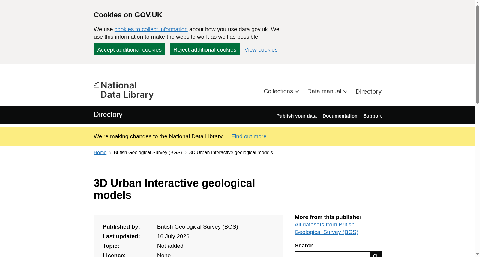 3D Urban Interactive geological models 数据集图片