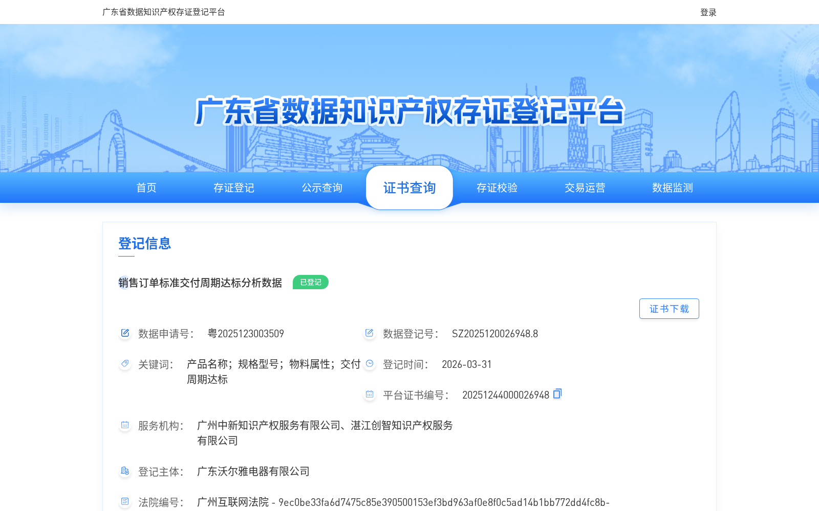 销售订单标准交付周期达标分析数据 数据集图片