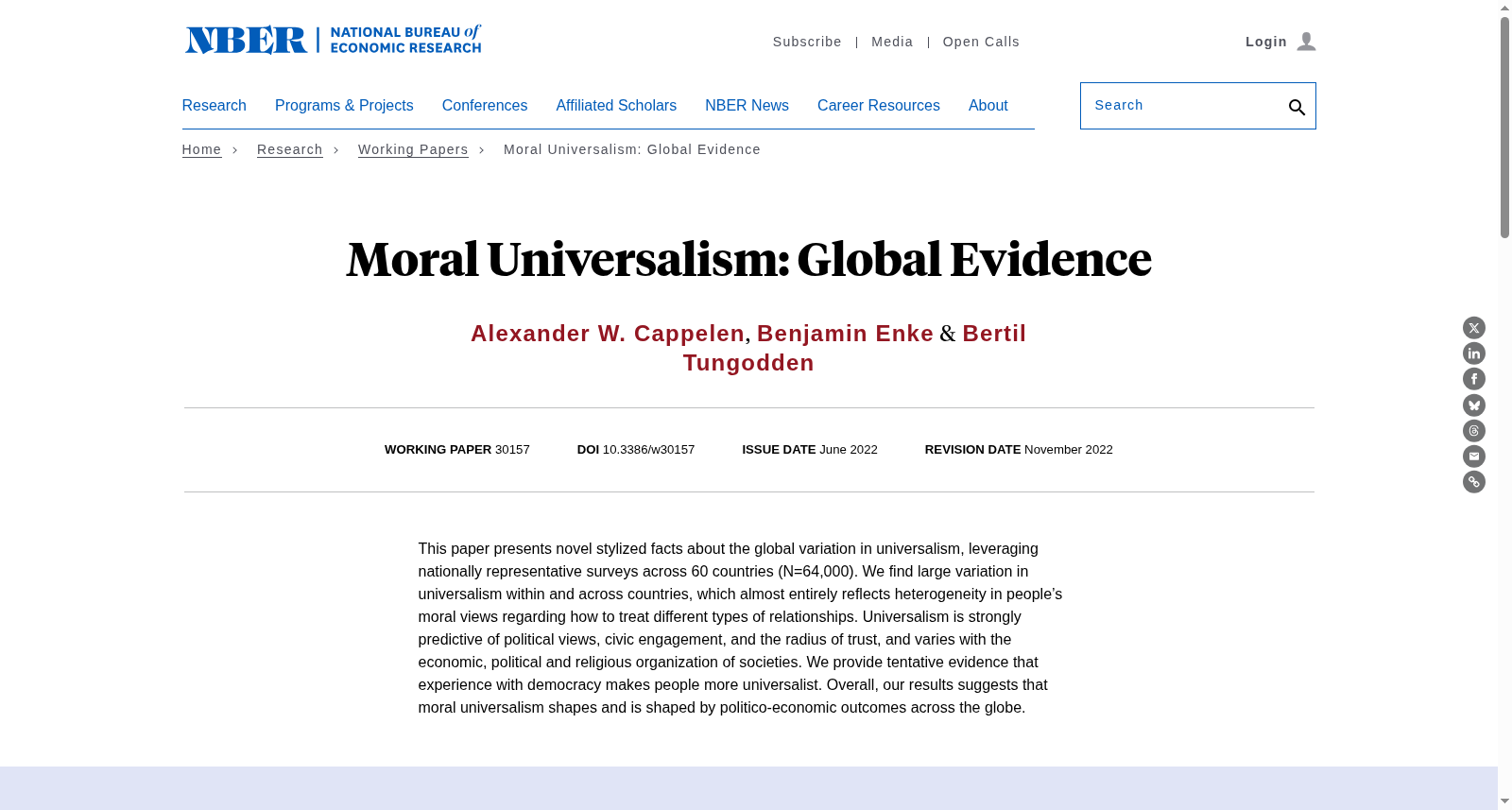 Moral Universalism: Global Evidence 数据集图片