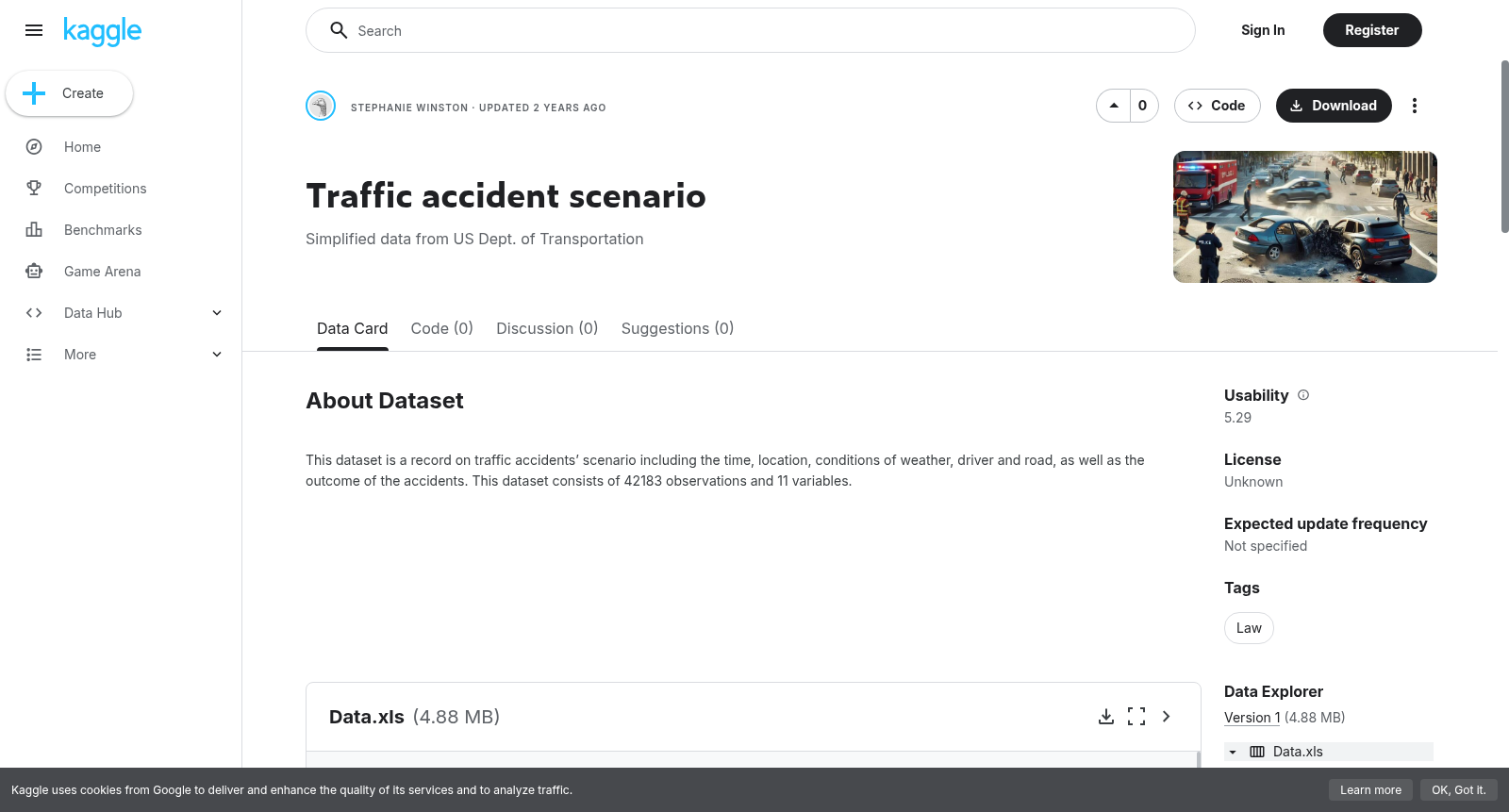 Traffic accident scenario 数据集图片