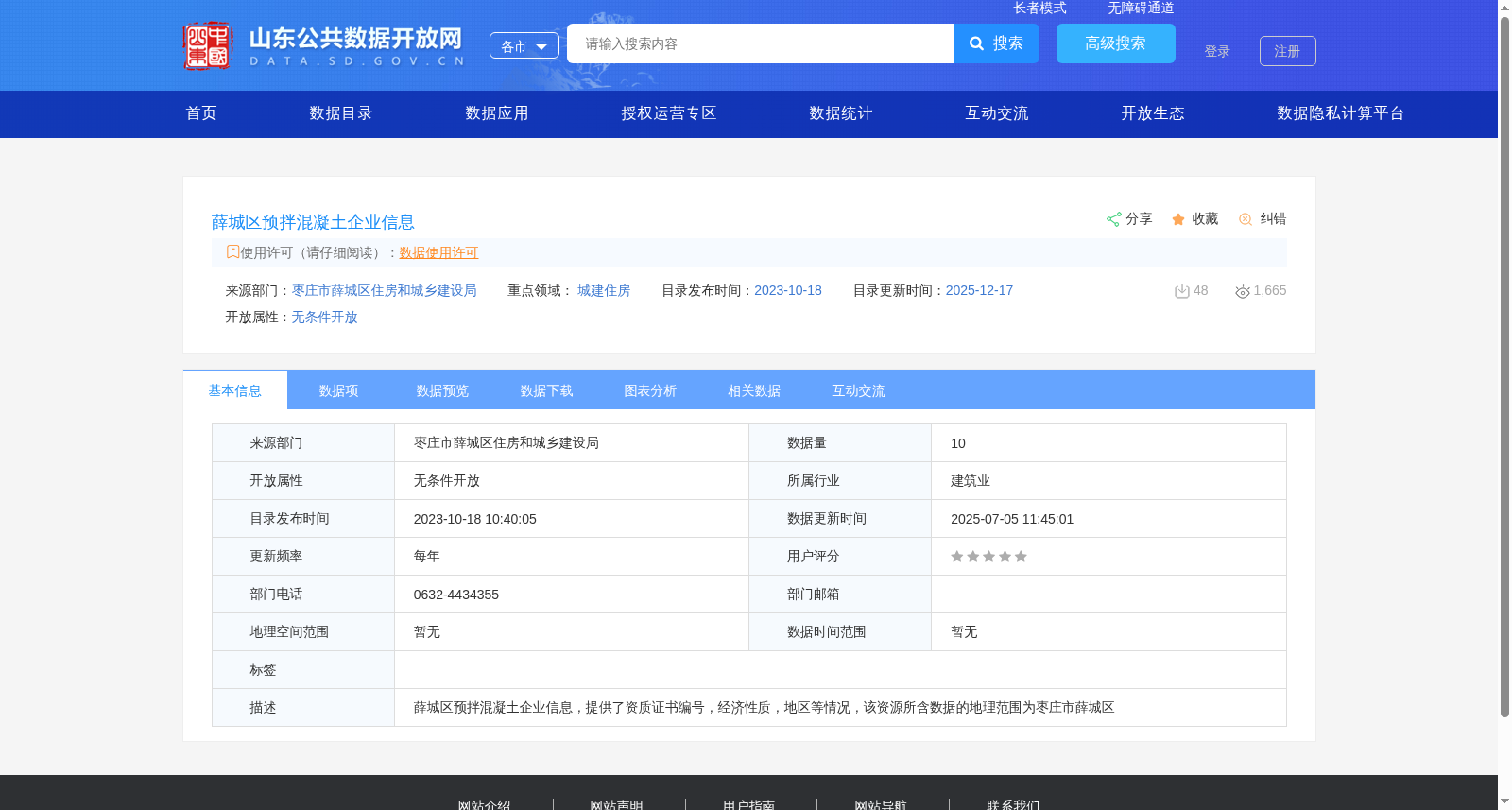 薛城区预拌混凝土企业信息 数据集图片