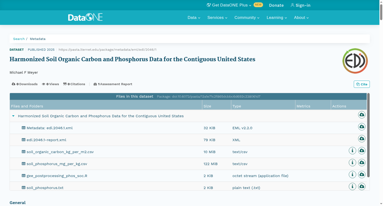 Harmonized Soil Organic Carbon and Phosphorus Data for the Contiguous United States 数据集图片
