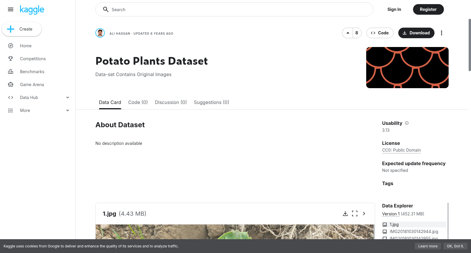 Potato Plants Dataset 数据集图片