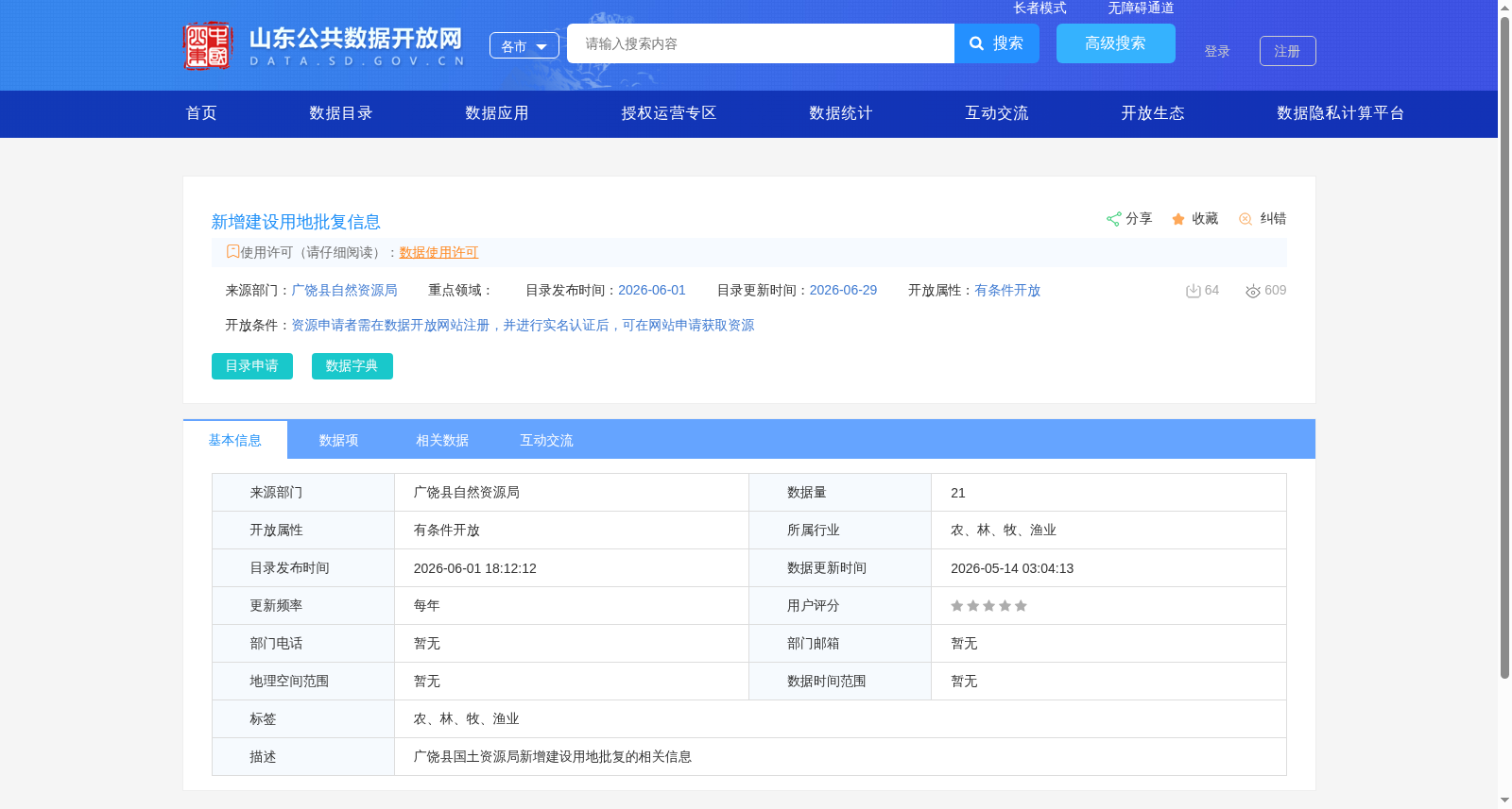 新增建设用地批复信息 数据集图片