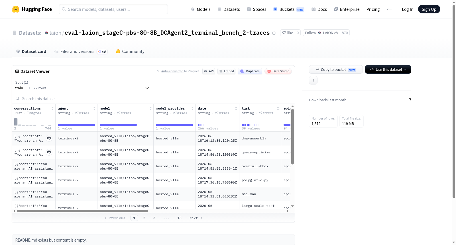 eval-laion_stageC-pbs-80-8B_DCAgent2_terminal_bench_2-traces 数据集图片