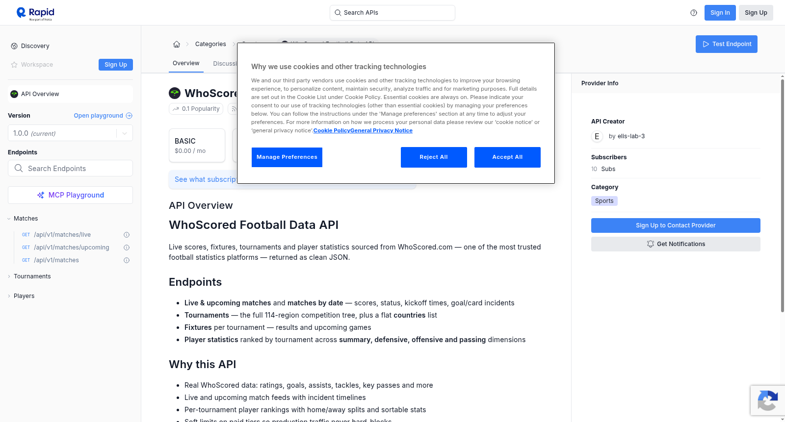 WhoScored Football Data API 数据集图片