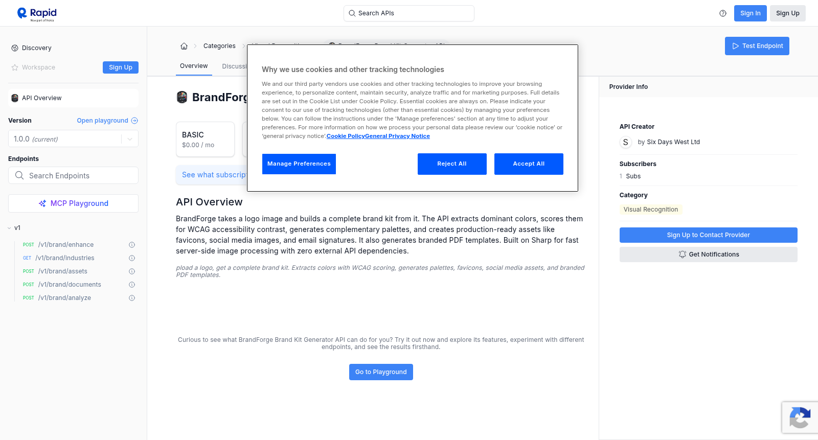 BrandForge Brand Kit Generator API 数据集图片