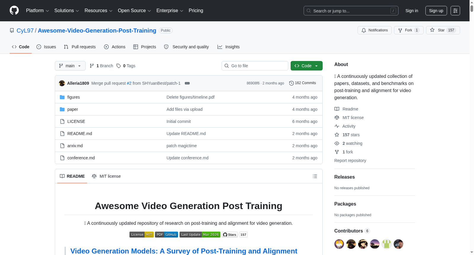 Awesome-Video-Generation-Post-Training 数据集图片
