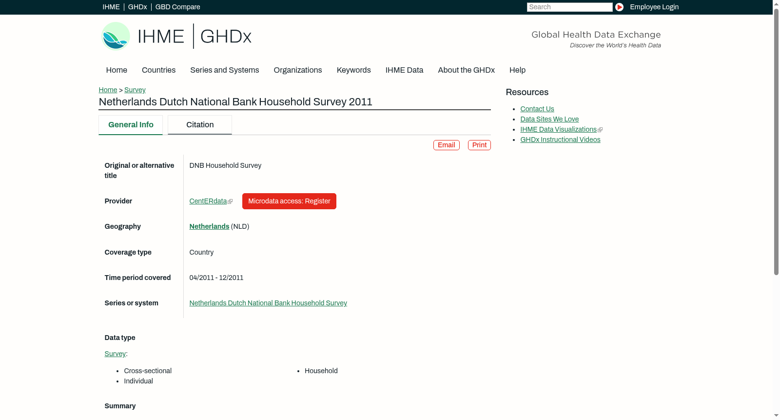 Netherlands Dutch National Bank Household Survey 2011 数据集图片