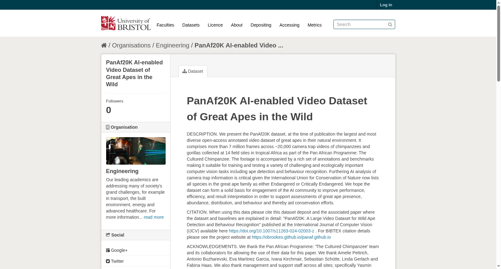 A Large Video Dataset for Wild Ape Detection and Behaviour Recognition 数据集图片