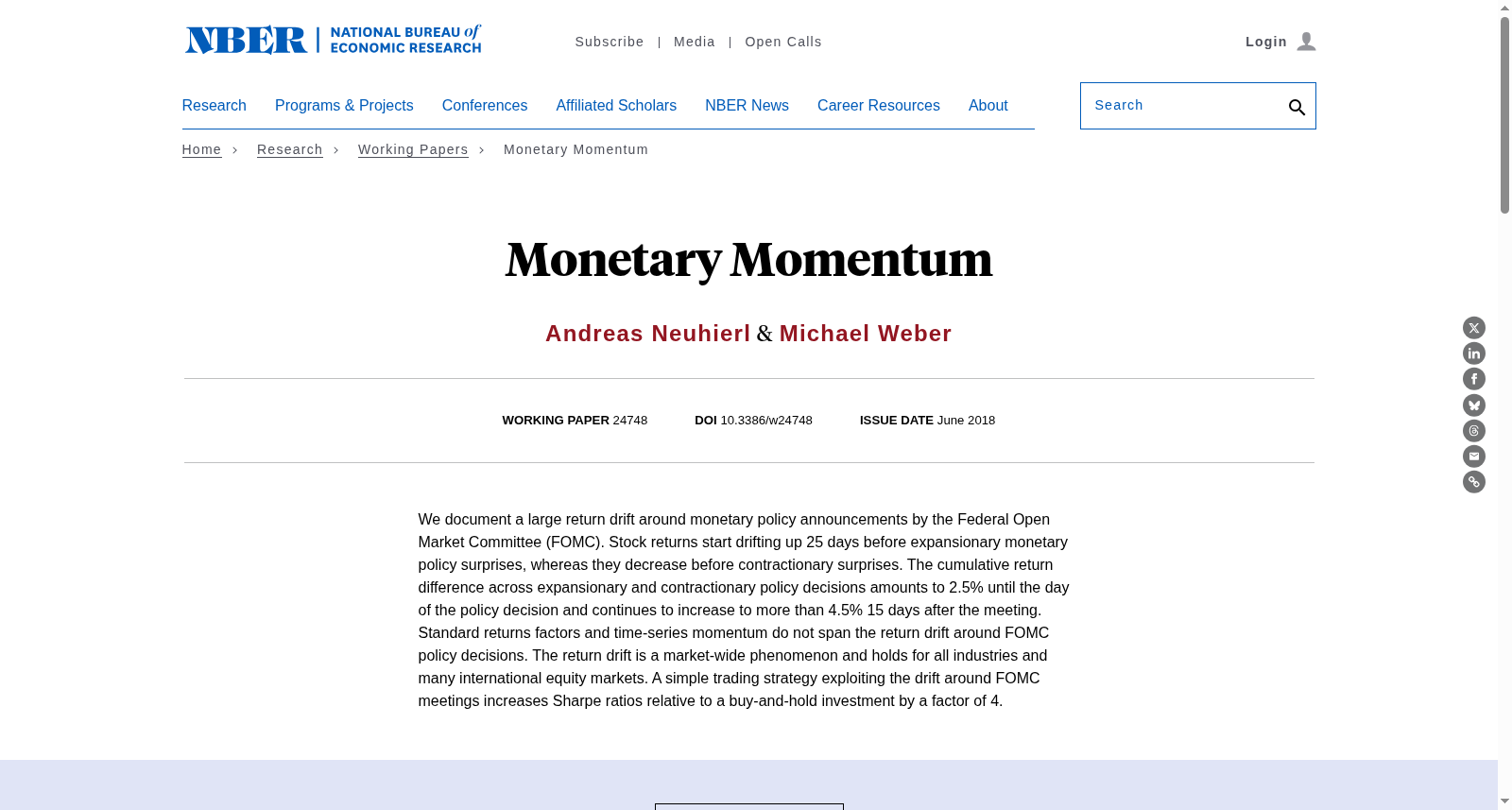 Monetary Momentum 数据集图片