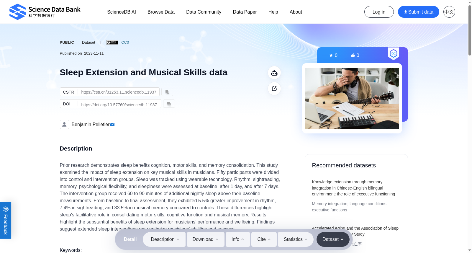 Sleep Extension and Musical Skills data 数据集图片