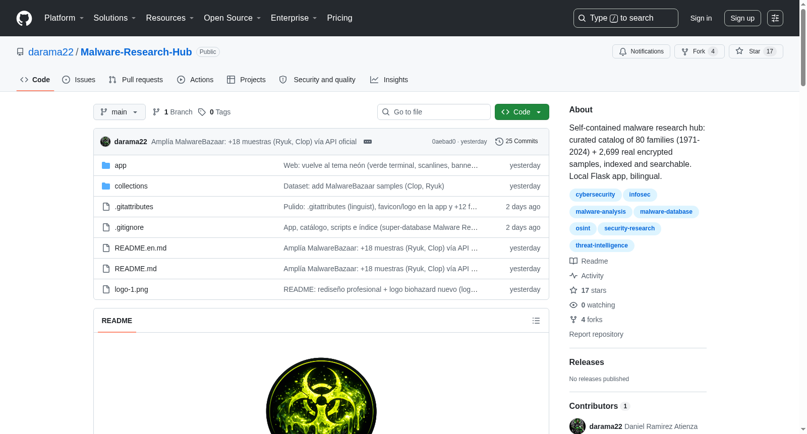 Malware Research Hub 数据集图片