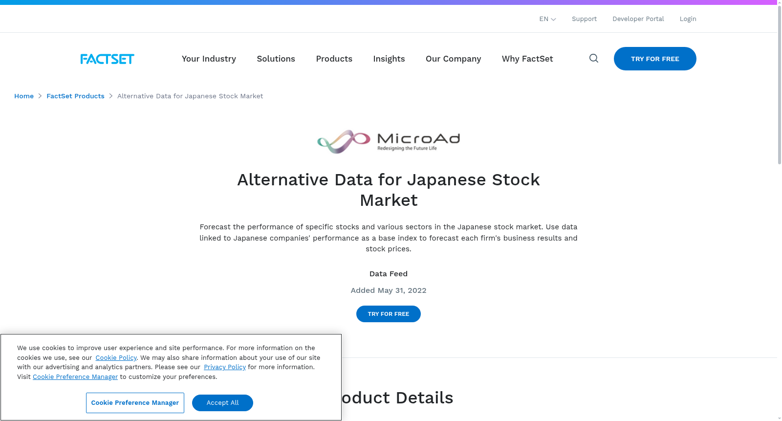 Alternative Data for Japanese Stock Market 数据集图片