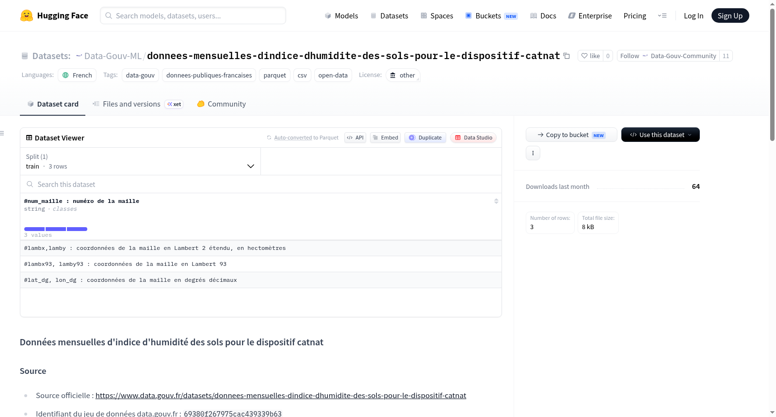 Data-Gouv-FR/donnees-mensuelles-dindice-dhumidite-des-sols-pour-le-dispositif-catnat 数据集图片