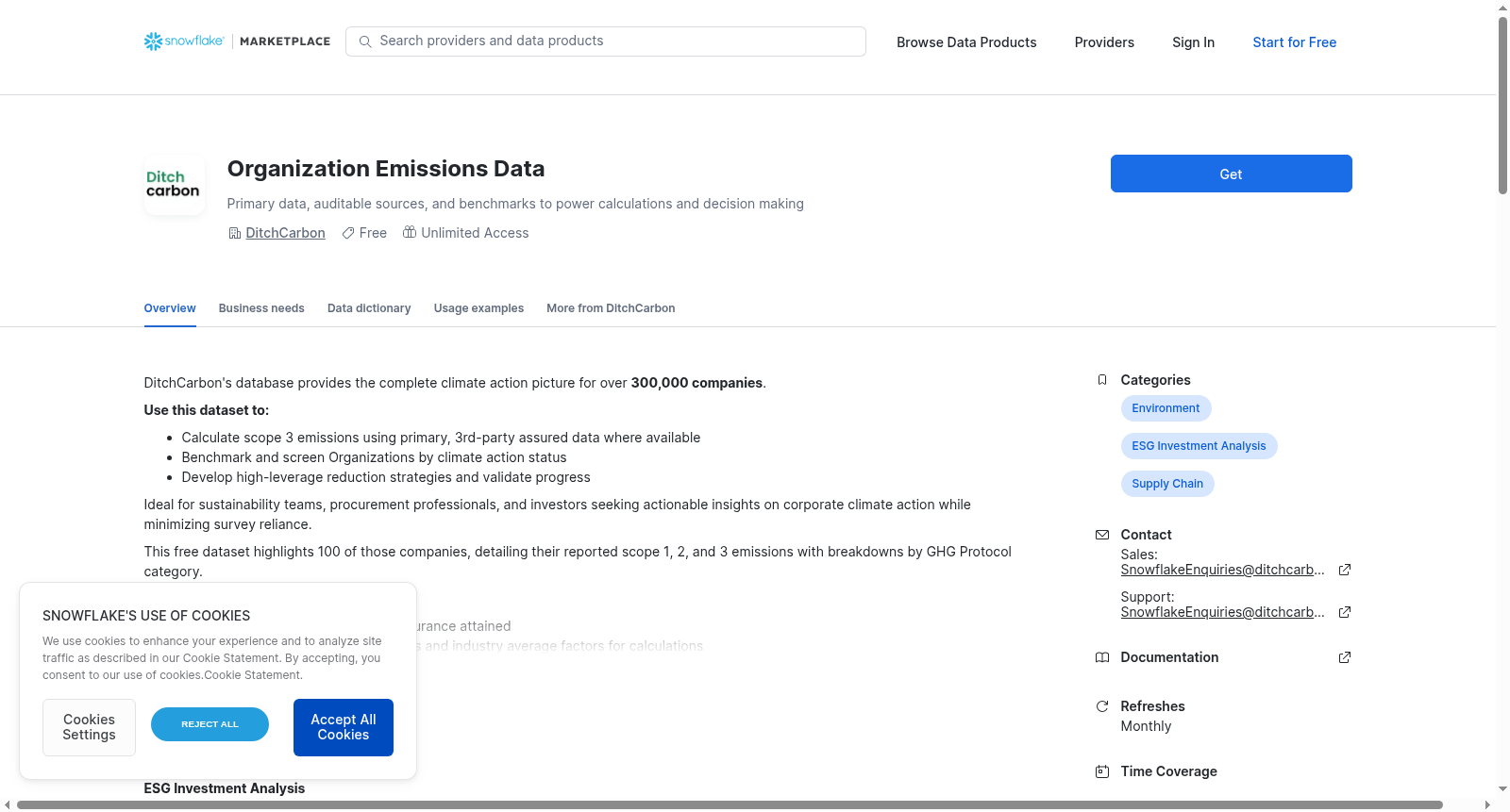 Organization Emissions Data 数据集图片