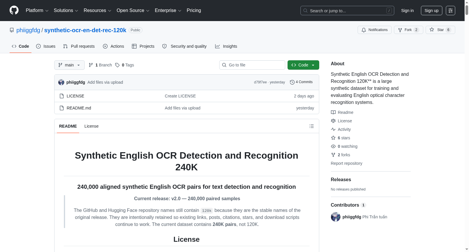 Synthetic English OCR Detection and Recognition 240K 数据集图片
