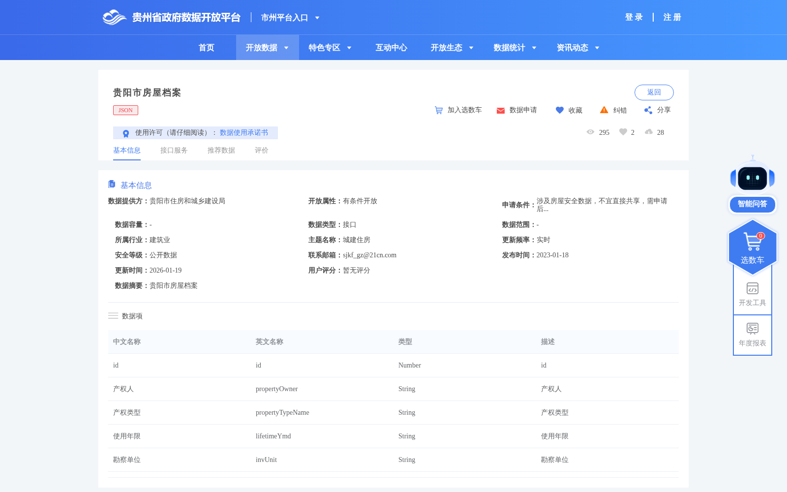 贵阳市房屋档案 数据集图片