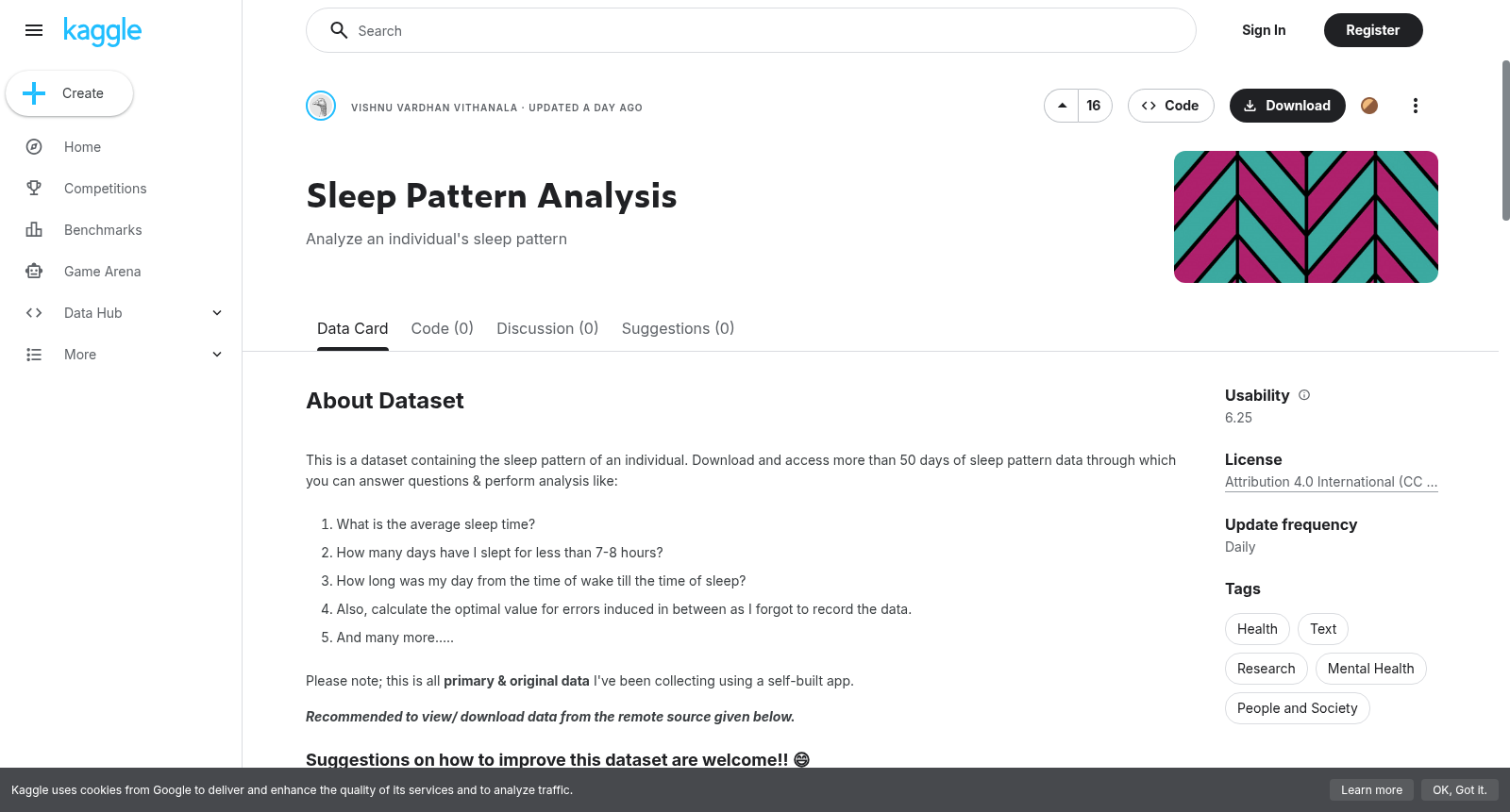 Sleep Pattern Analysis 数据集图片