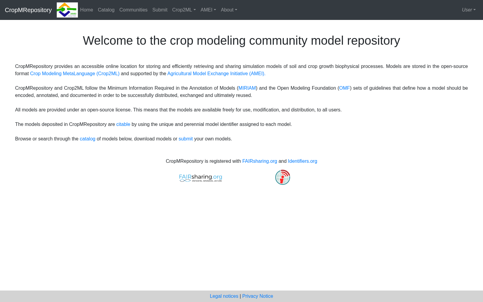 The crop modeling community model repository 数据集图片