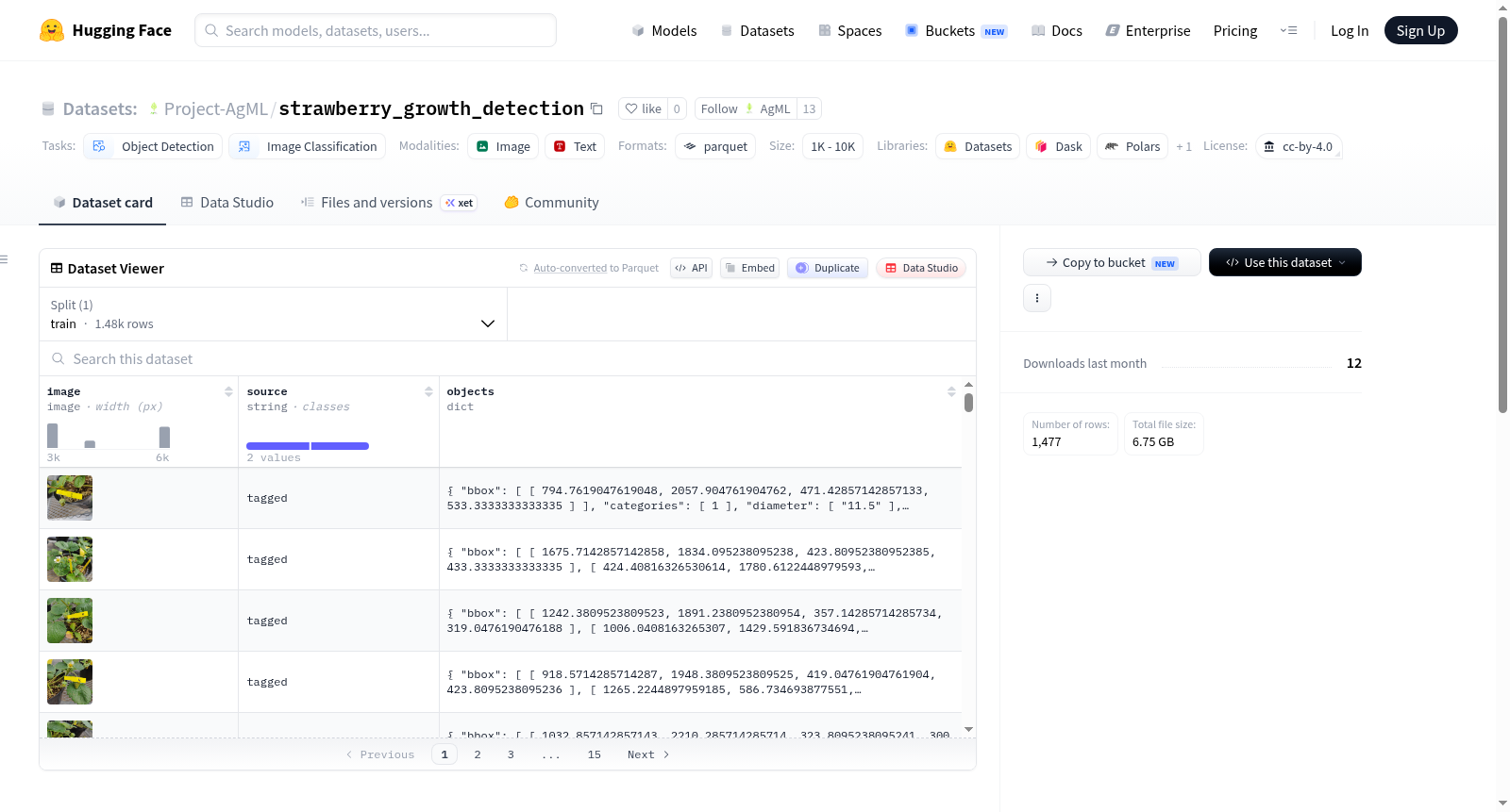 strawberry_growth_detection 数据集图片