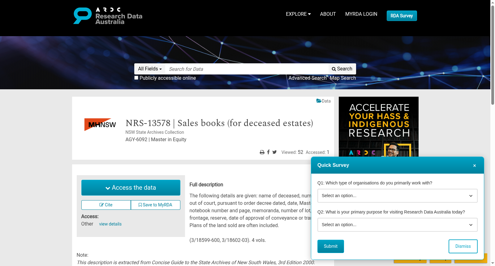 NRS-13578 | Sales books (for deceased estates) 数据集图片