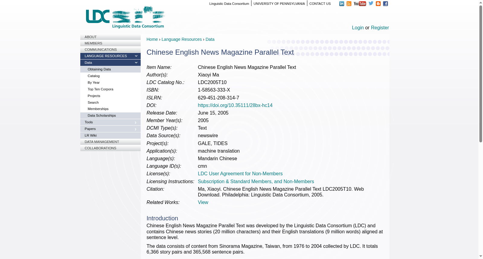 Chinese English News Magazine Parallel Text 数据集图片